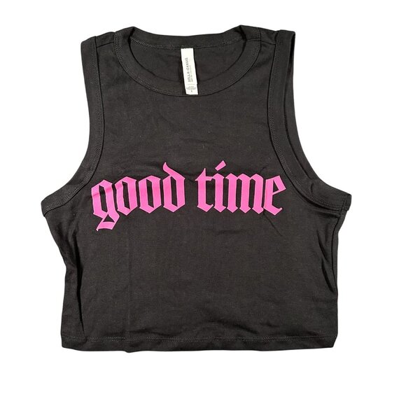 Bella + Canvas Tops - Laura Marano Good Time Bad Time Shirt Womens Small Crop Tank Top Music Band Tour